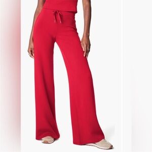 SPANX Air Essentials Wide Leg Pants Red